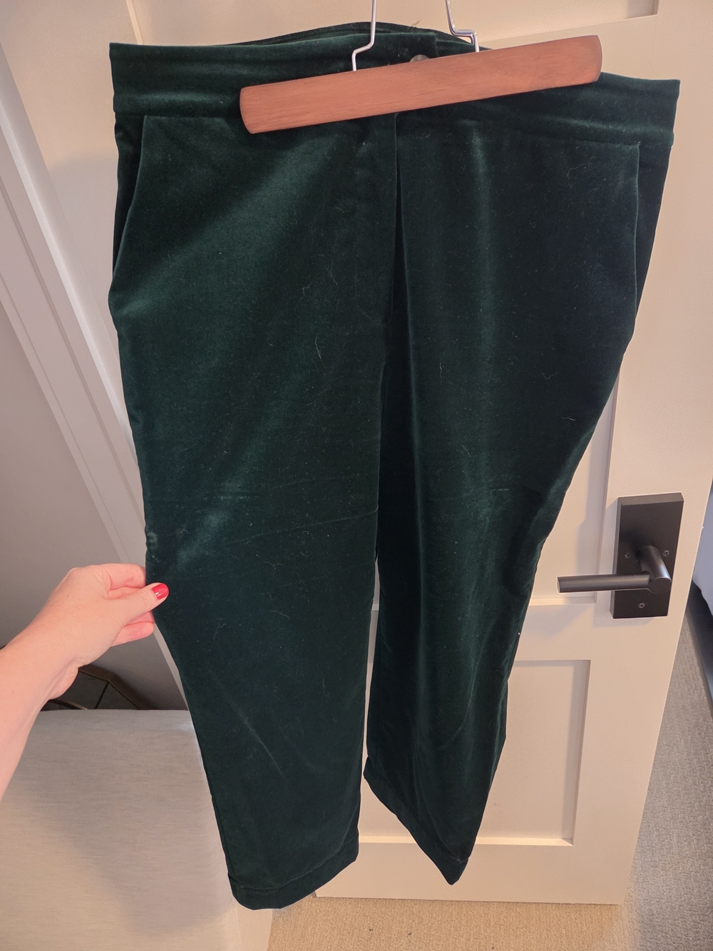 BODEN Velvet Blazer Jacket + Matching Velvet Pants - Dark Green - Picture 11 of 11